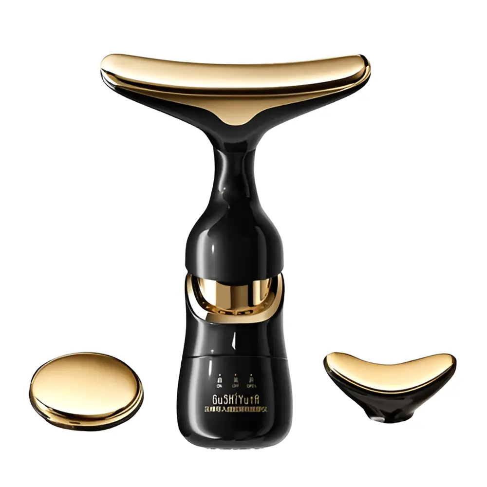 Electric 3-in-1 Face Massager with Replaceable Heads – View 1