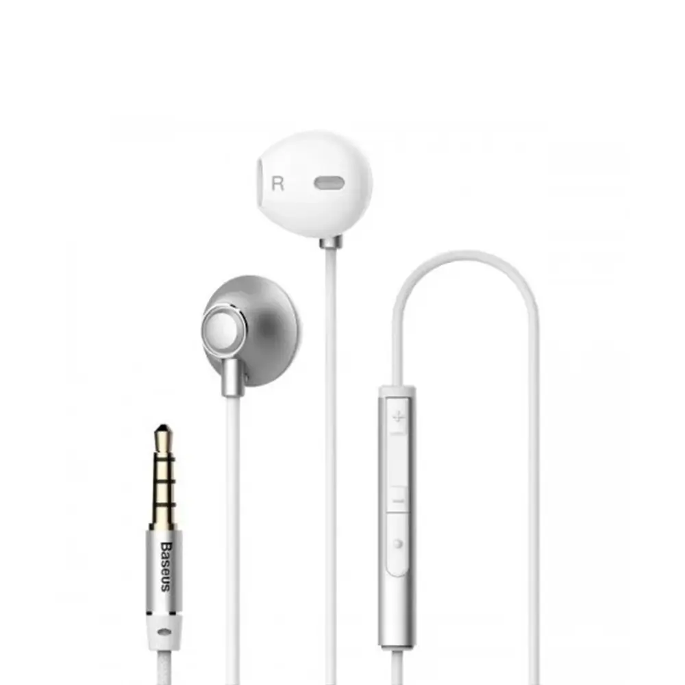 Baseus H06 Encok In-ear Wired Single Port Earphon – Color: White – View 1