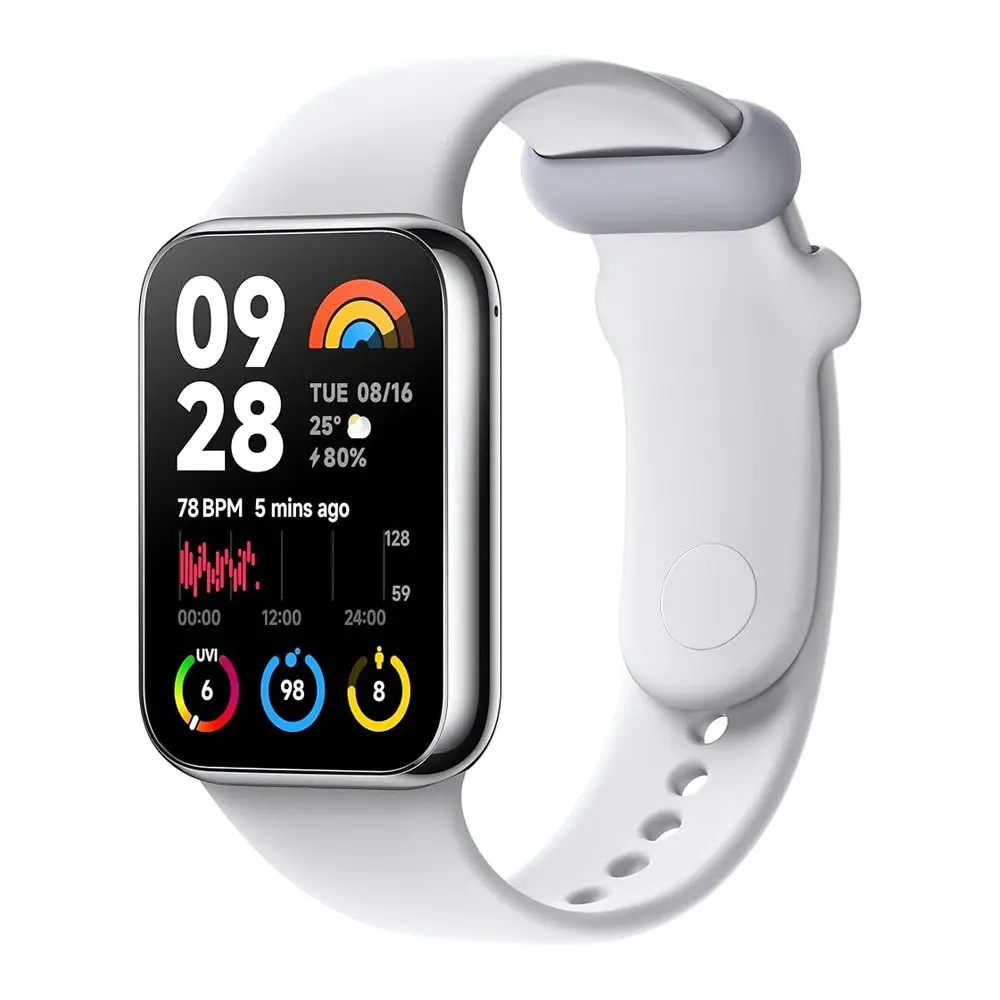 Xiaomi Smart Band 8 Pro AMOLED Screen Smart Watch – Color: White – View 1