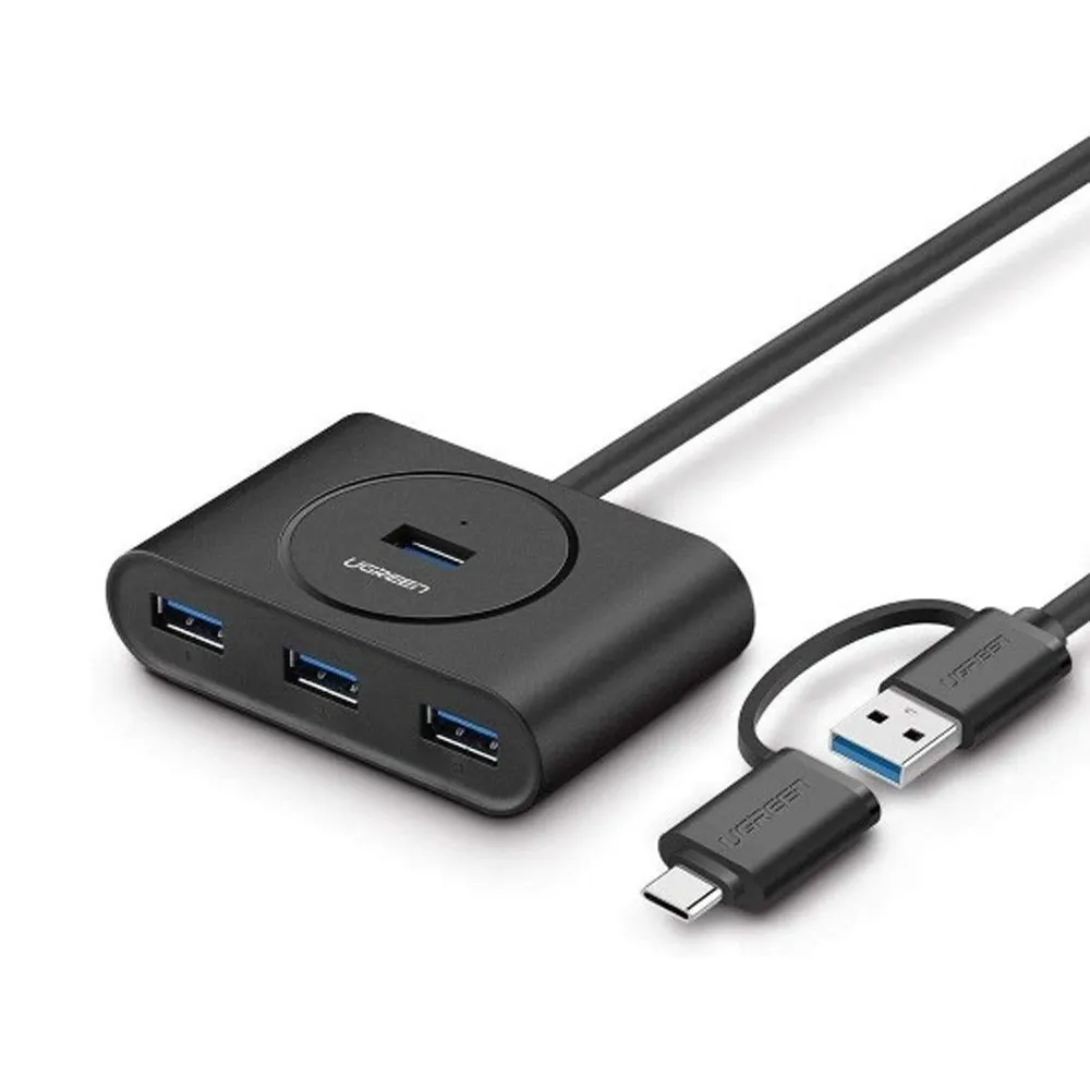 Ugreen 4 Port USB 3.0 Hub With Type-C Adapter – View 1