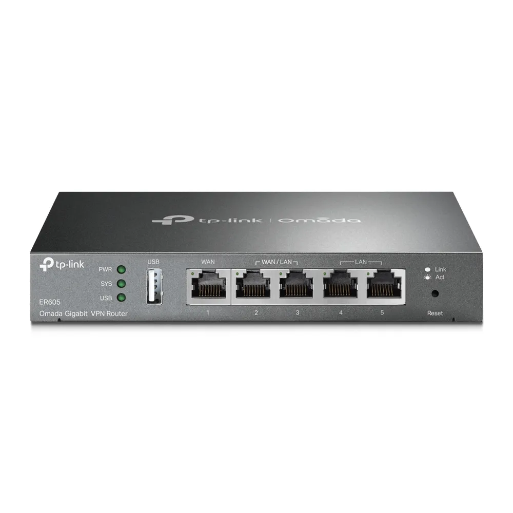 TP-Link ER605 Omada Five Gigabit Ports VPN Router – View 1