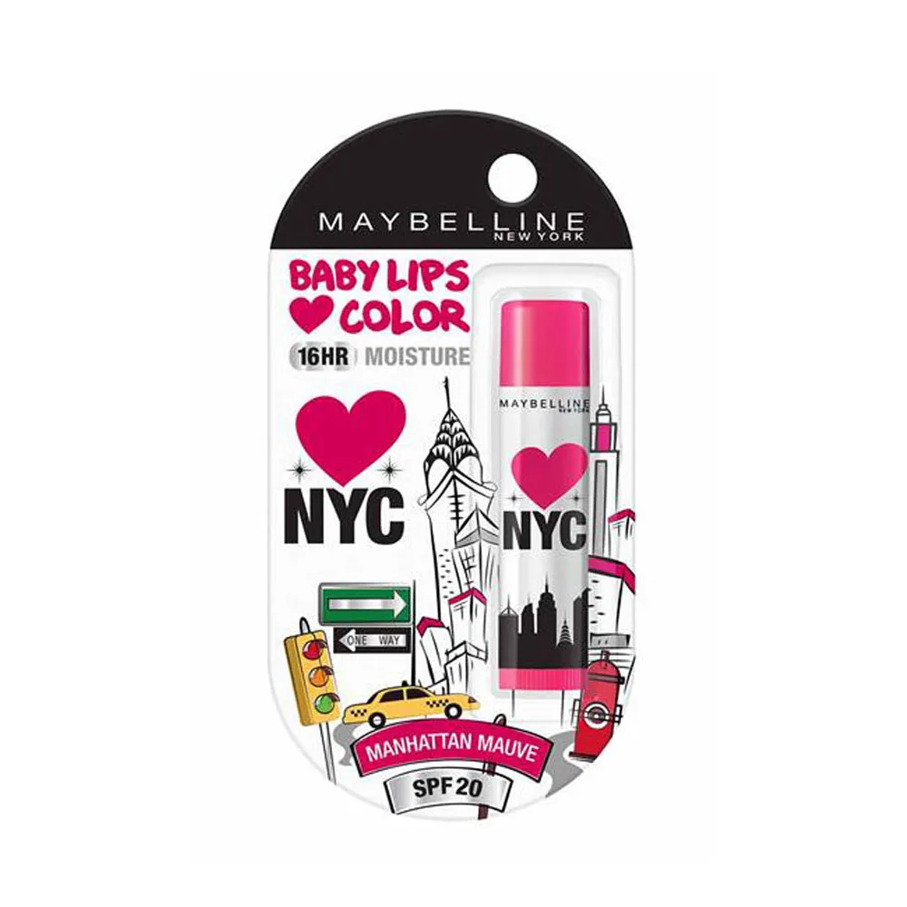 Maybelline Baby Lips Color 16 Hr Moisture SPF 20 Lip Balm Manhattan Mauve – View 1