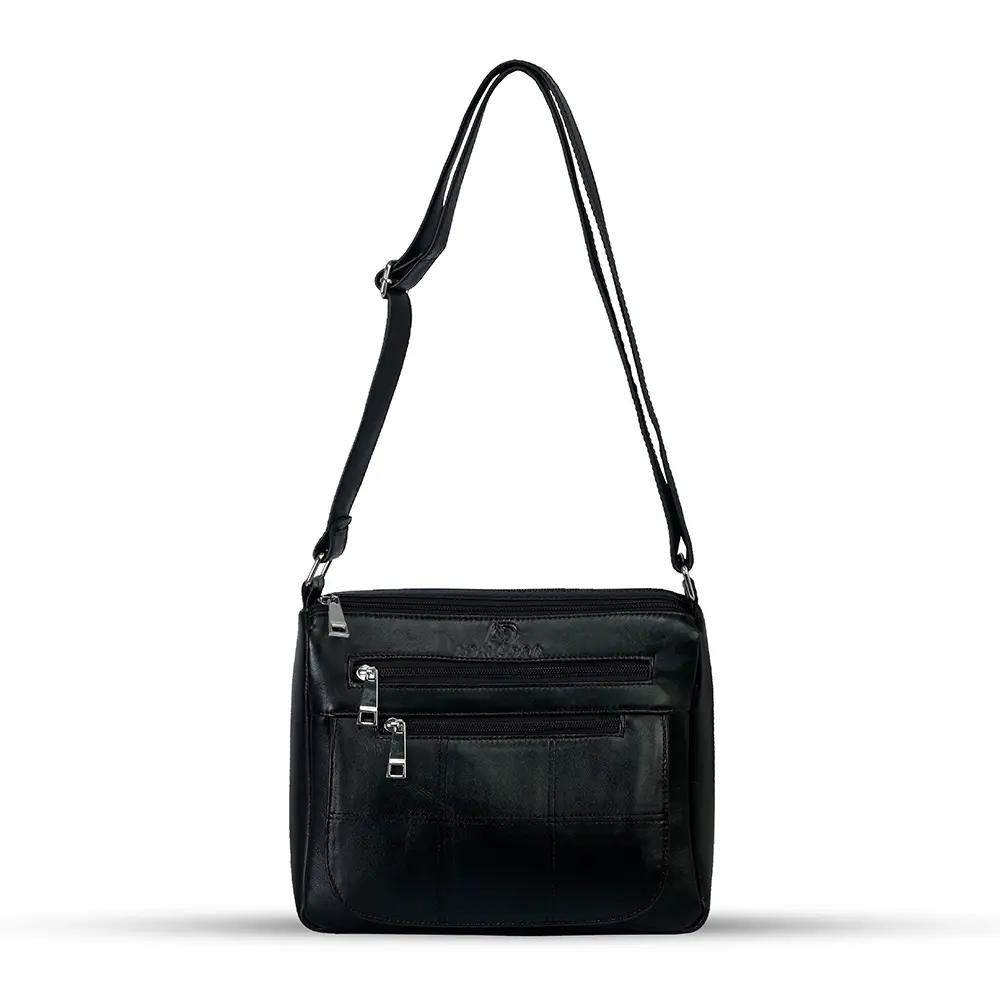 Bili Online Ladies Fashion Water-resistant At Light Rain Shoulder Bag – Color: Black – View 1