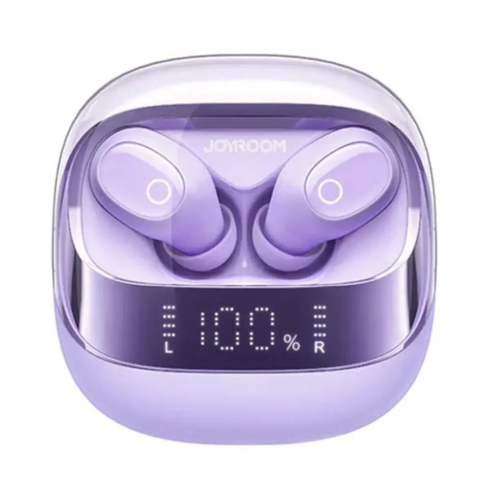Joyroom JR-DB2 True Wireless Earbuds with Digital Display – Color: Purple – View 1