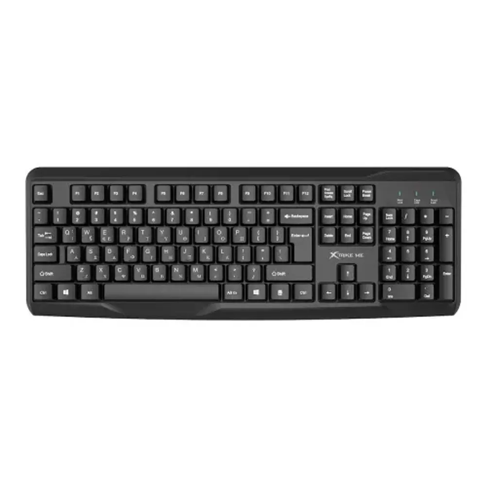 Xtrike Me KB-229 EN USB Wired Keyboard – Color: Black – View 1