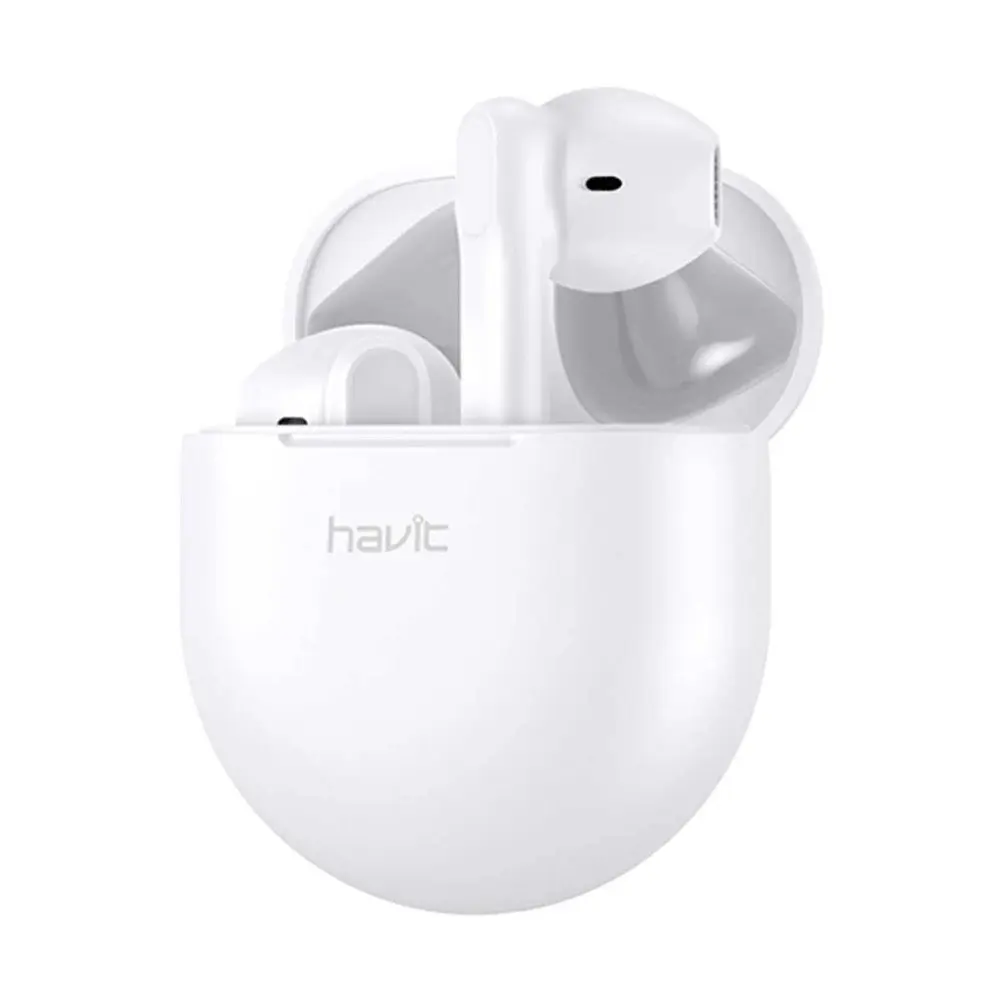 Havit TW916 True Wireless Stereo Earbuds – Color: White – View 1