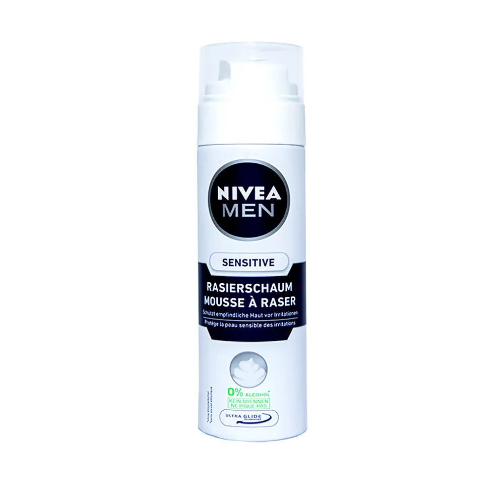Nivea Men Sensitive 0% alcohol No Burning Shaving Foam – View 1
