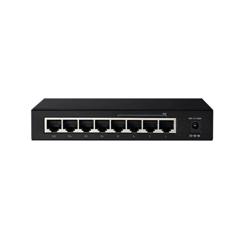 Totolink SW804P 8-Port 10/100Mbps Ethernet Switch with 4-Port PoE – View 1