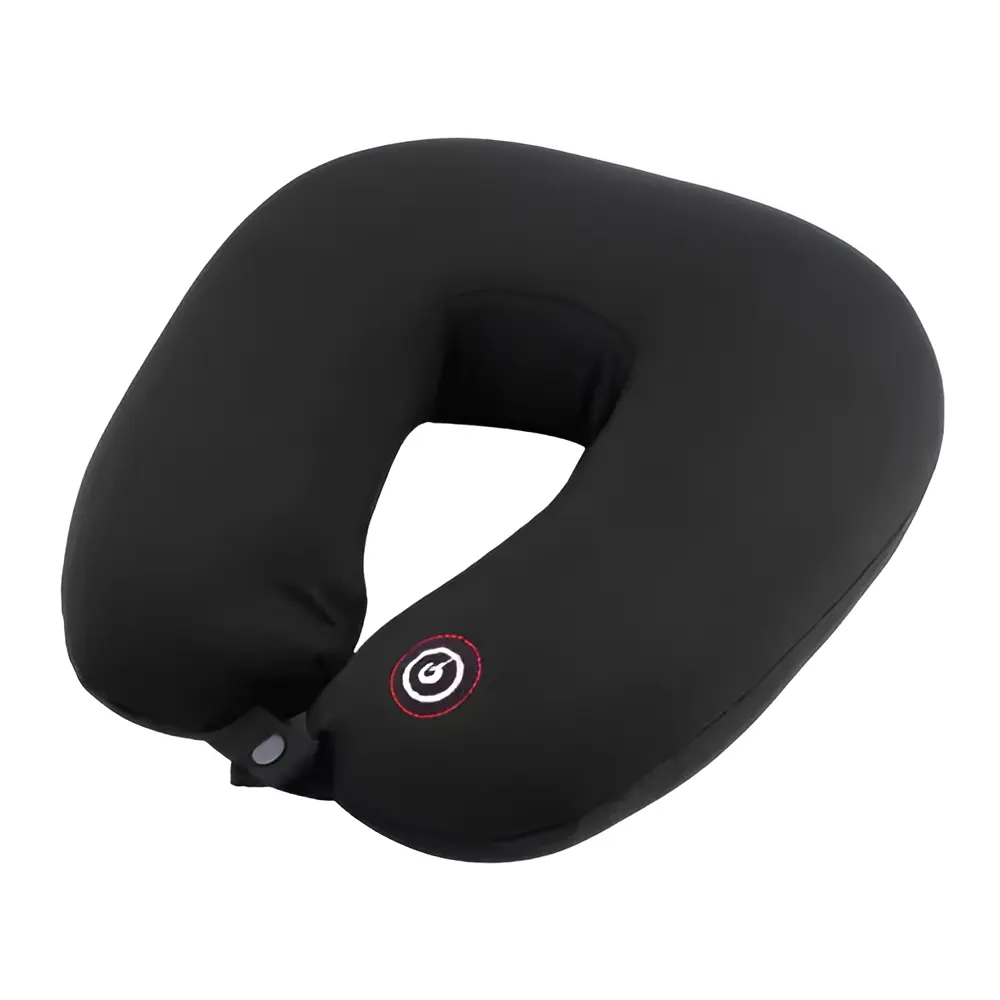 Ergonomic Battery Operated Neck Massager Pillow – Color: Black – View 1
