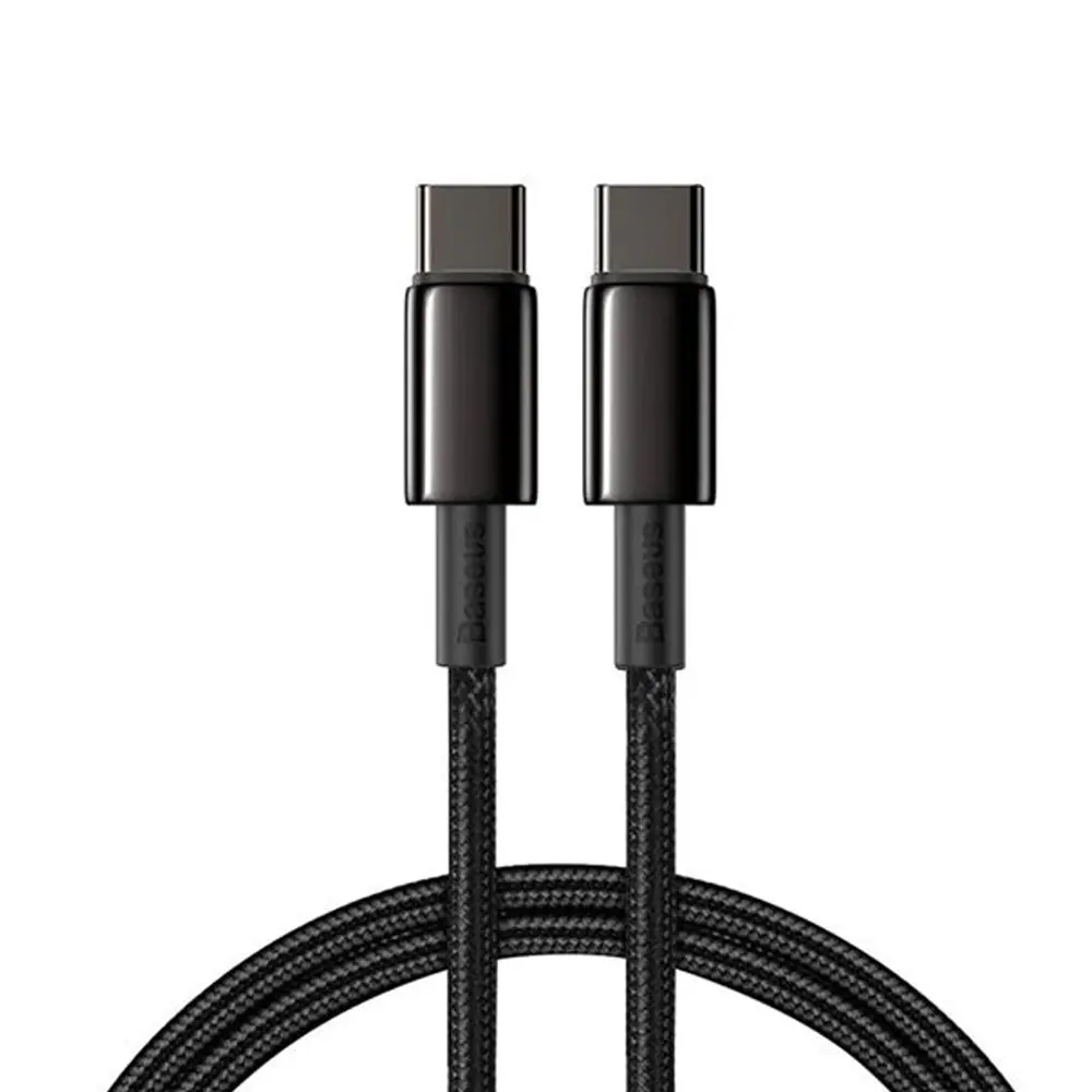 Baseus Tungsten Gold 100W USB-C to USB-C Fast Charging Cable – View 1