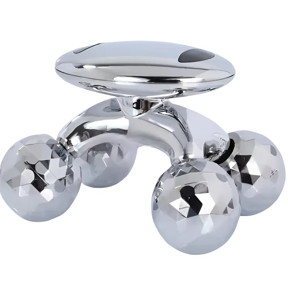 Silver 4D Acupressure Face & Body Roller Massager – View 1