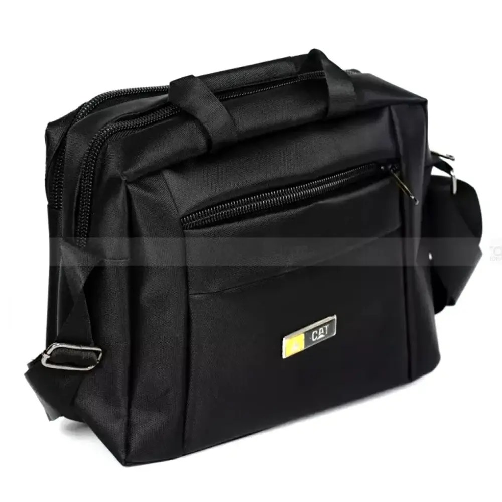 3G Smart Men Casual Cat Fabrics Office Bag – Color: Black – View 1