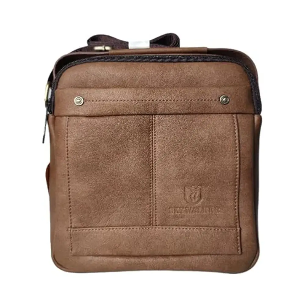 Men's Brass Metal Nano Crossbody Messenger Bag – View 1