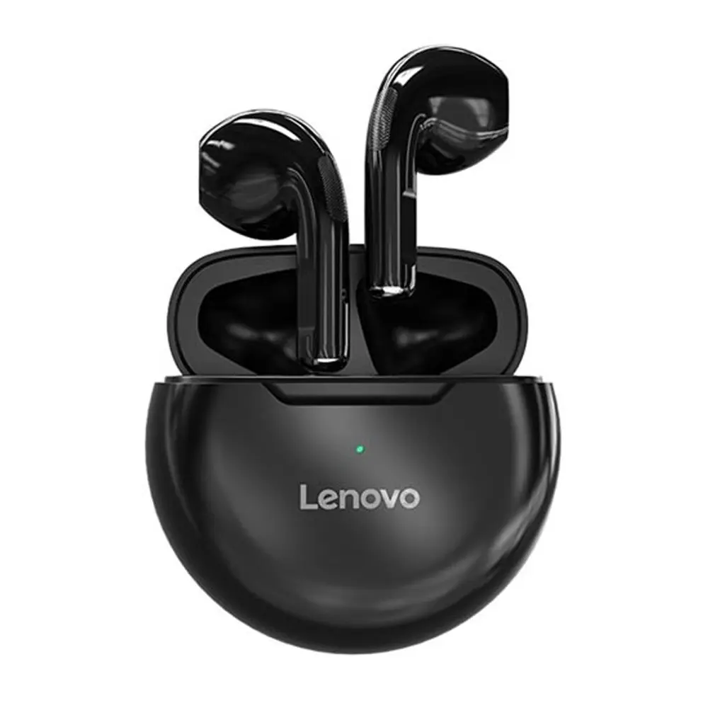 Lenovo HT38 True Wireless Bluetooth Earbuds – Color: Black – View 1