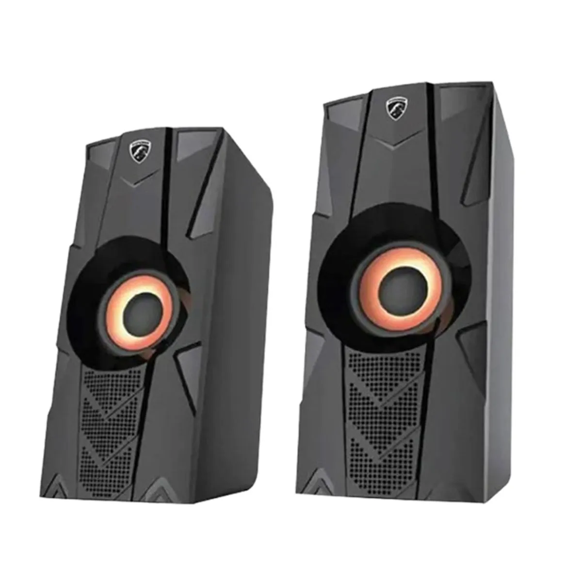 Pc Power HT-919 2.0 Wired Stereo Black Mini Multimedia Speaker – View 1