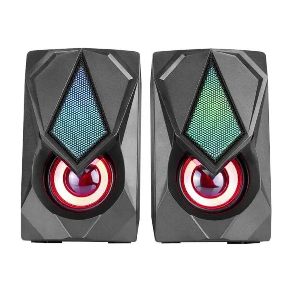 Xtrike Me SK-402 2.0 Channel Stereo RGB Gaming Speaker – Color: Black – View 1