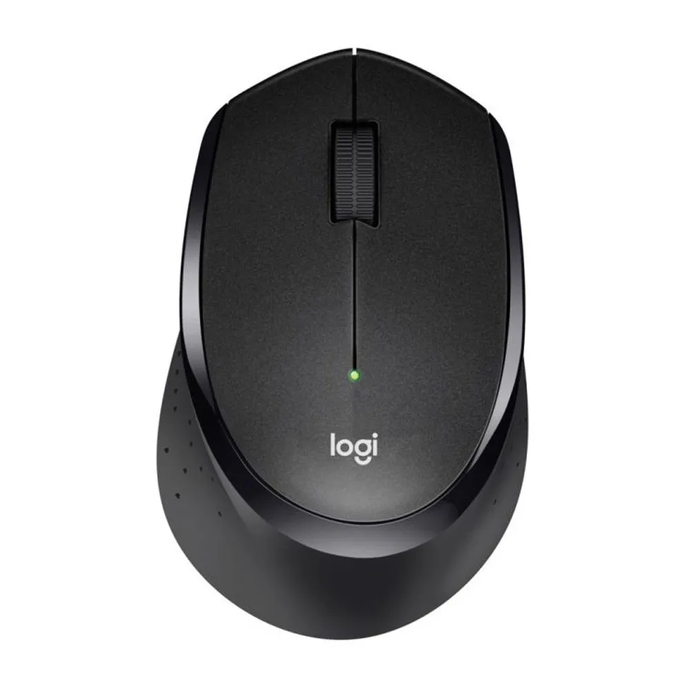 Logitech M330 SILENT PLUS Wireless Mouse – Color: Black – View 1