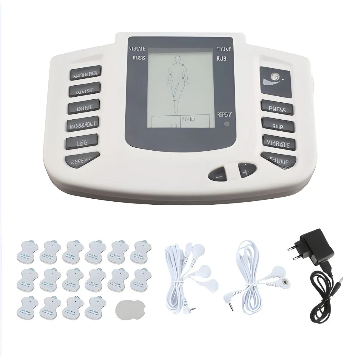 Electronic Pulse Massager with Massage Slippers – View 1