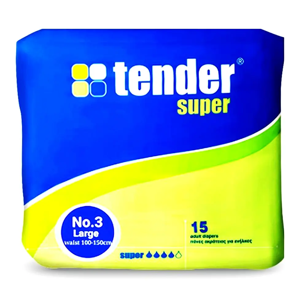 Tender Up to 12 Hours Absorption Adult Diaper – Size: L, Quantity: 15 pcs – View 1