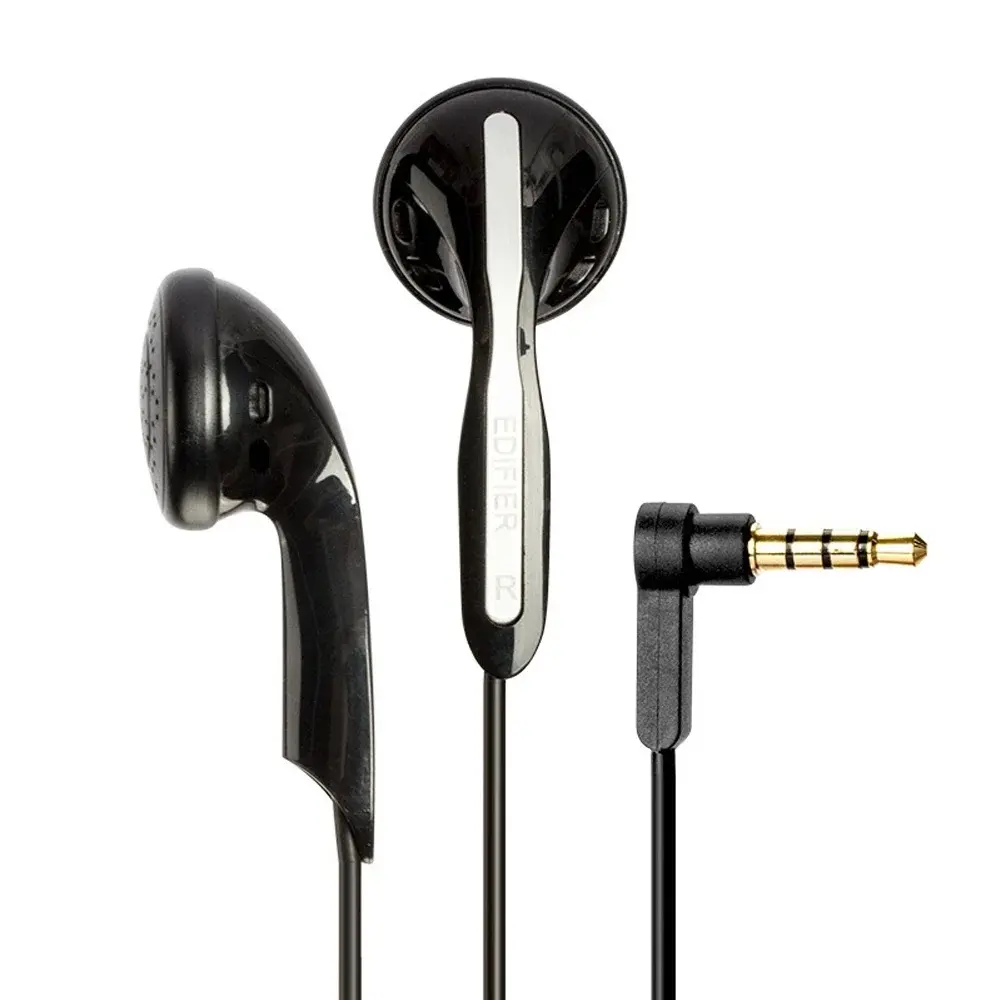 Edifier H180  3.5mm Hi-Fi Stereo In-ear Wired Earphone – Color: Black – View 1