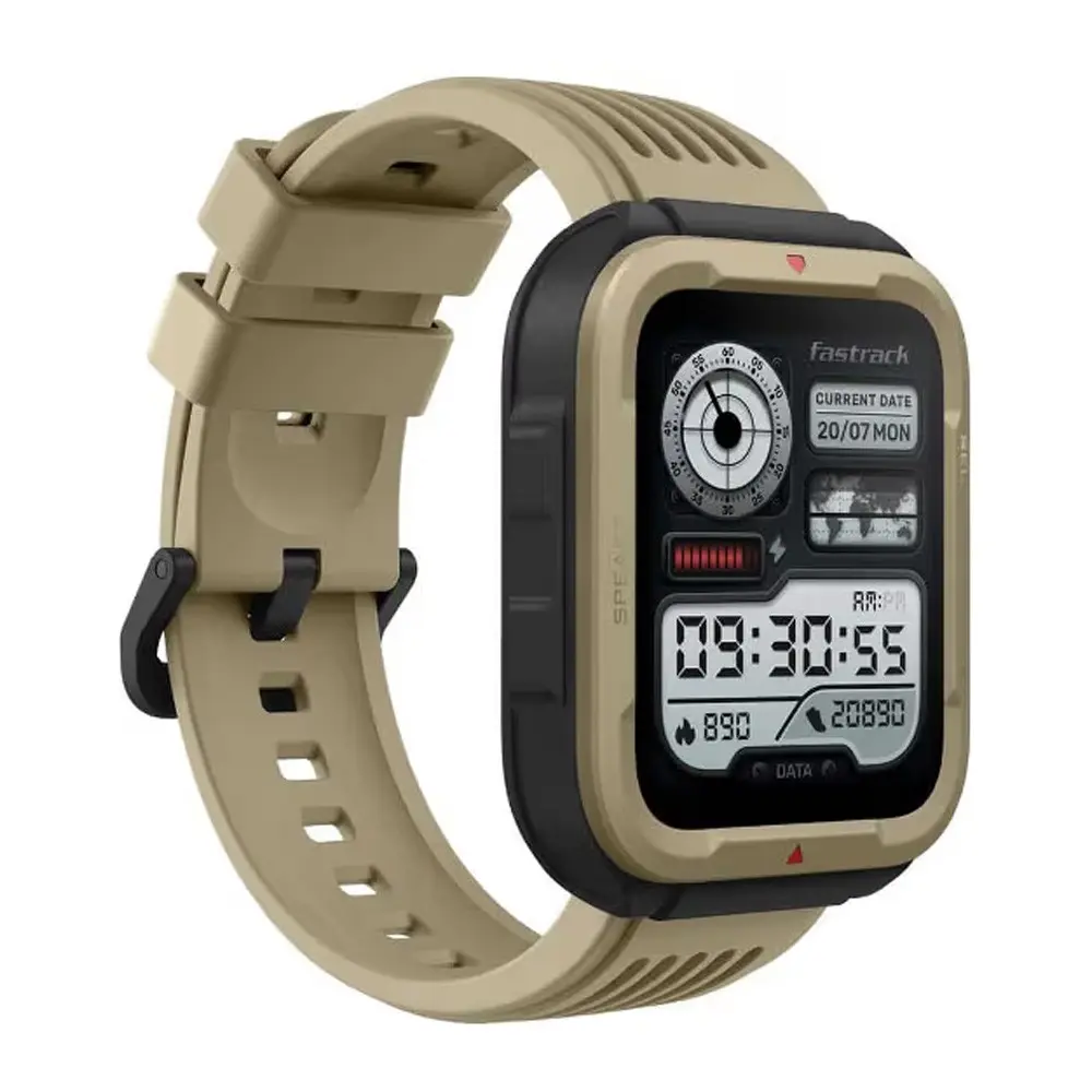 Fastrack Active Rugged Bluetooth Calling Smartwatch – Color: Brown – View 1