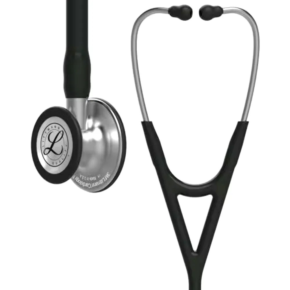 3M Littmann Cardiology IV Diagnostic Stethoscope – Color: Black – View 1