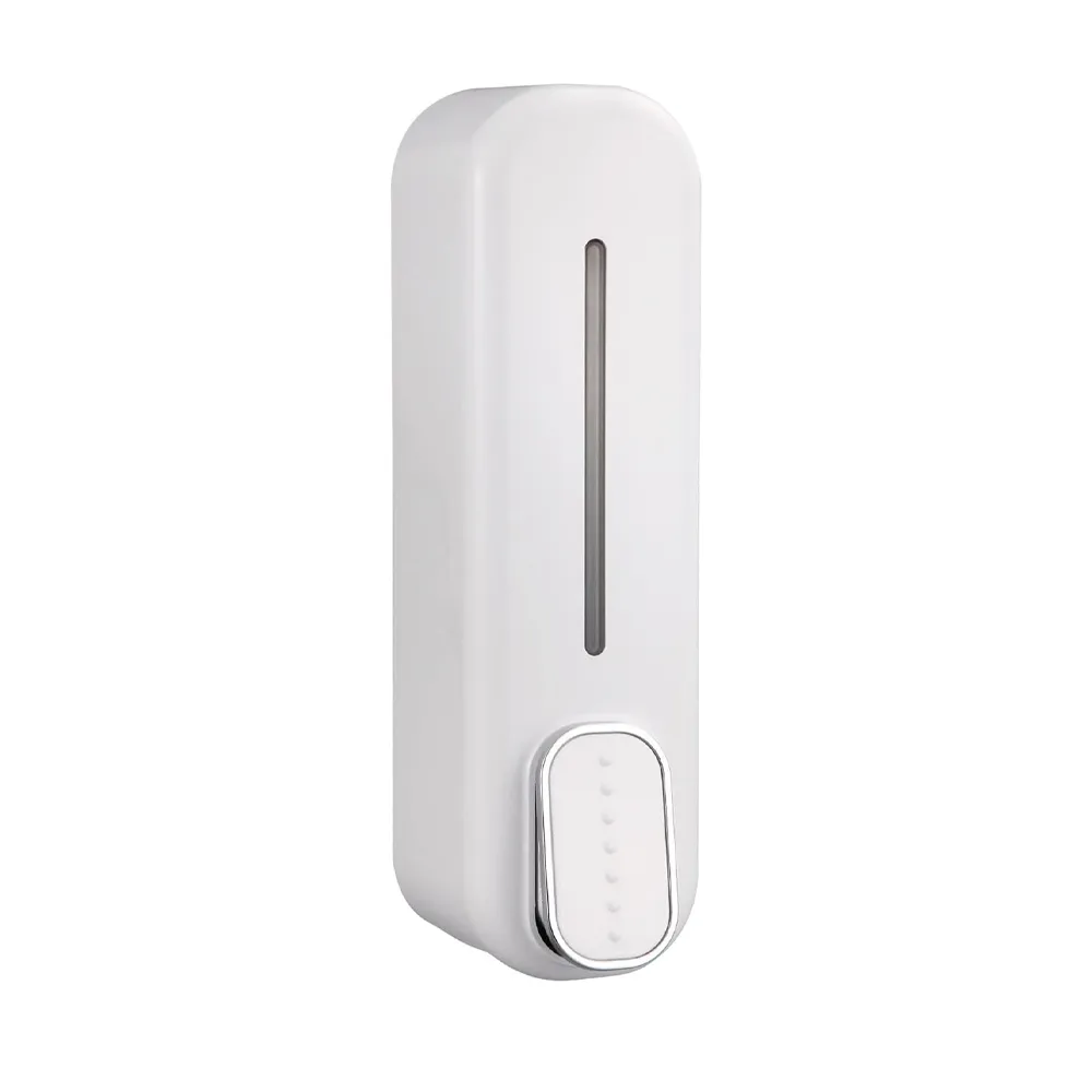 Hand Wash Liquid Soap Dispenser for bathroom/basin/kitchen/Restaurants – Color: White – View 1