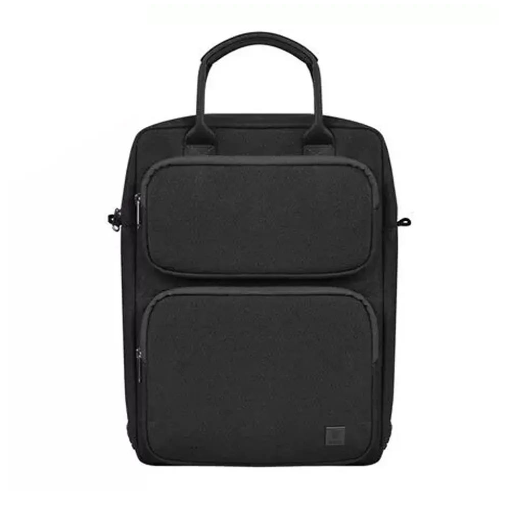 WIWU 14.2 inch Alpha Vertical Double Layer Laptop Bag – Color: Black – View 1