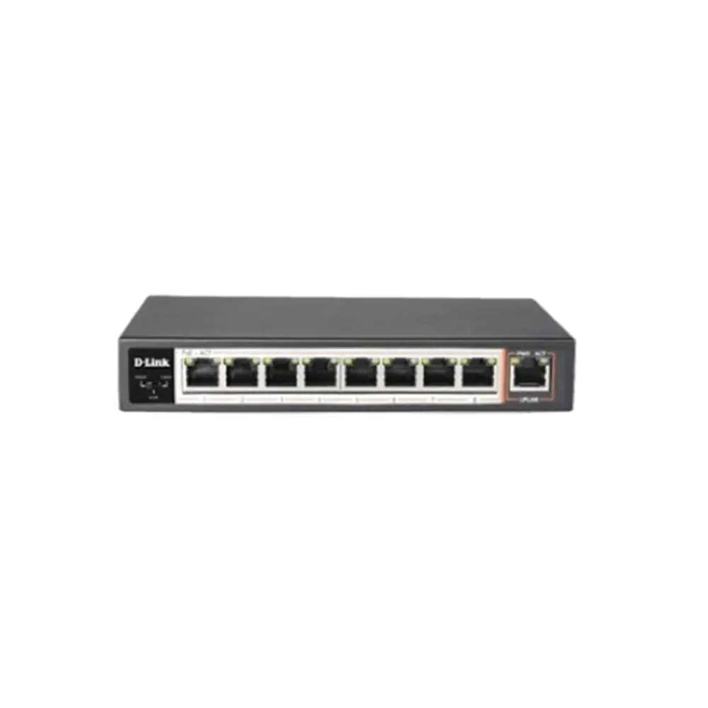 D-Link DES-F1009P-E 100Mbps 8 Port PoE Switch – View 1