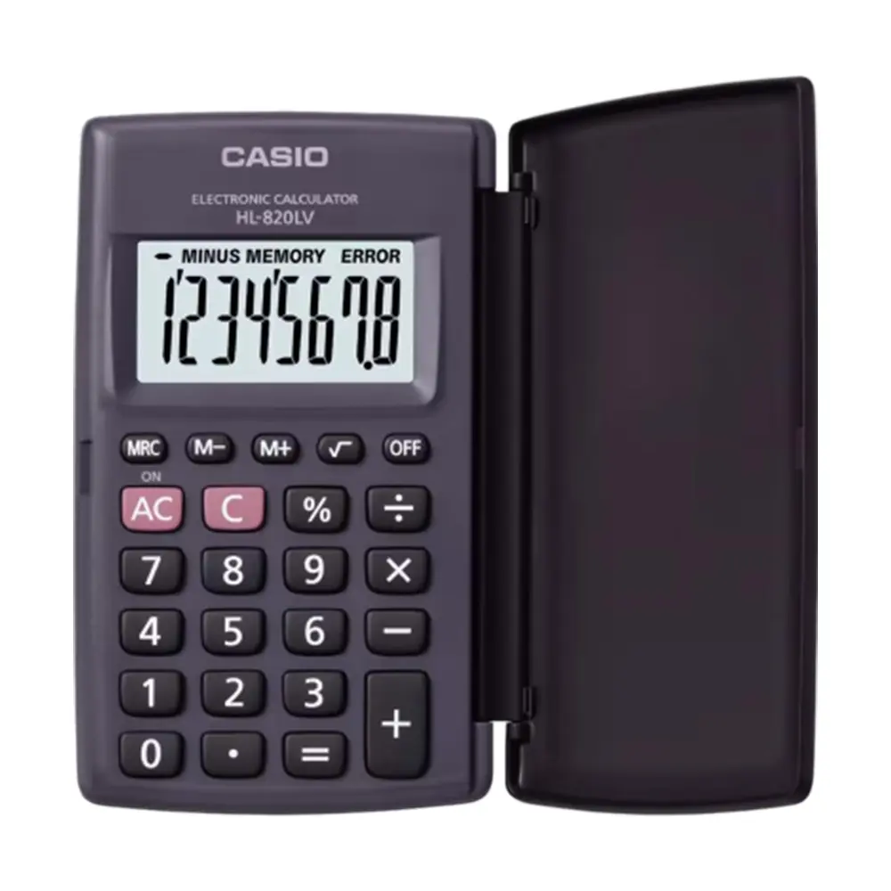 Casio HL-820LV 8 digits Portable Type Basic Calculator – View 1