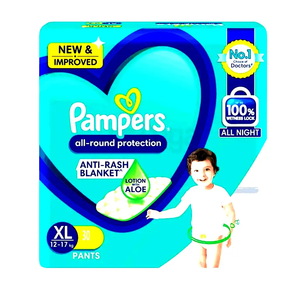 Pampers Advanced Leakage Guard Pants System Baby Diaper – View 1