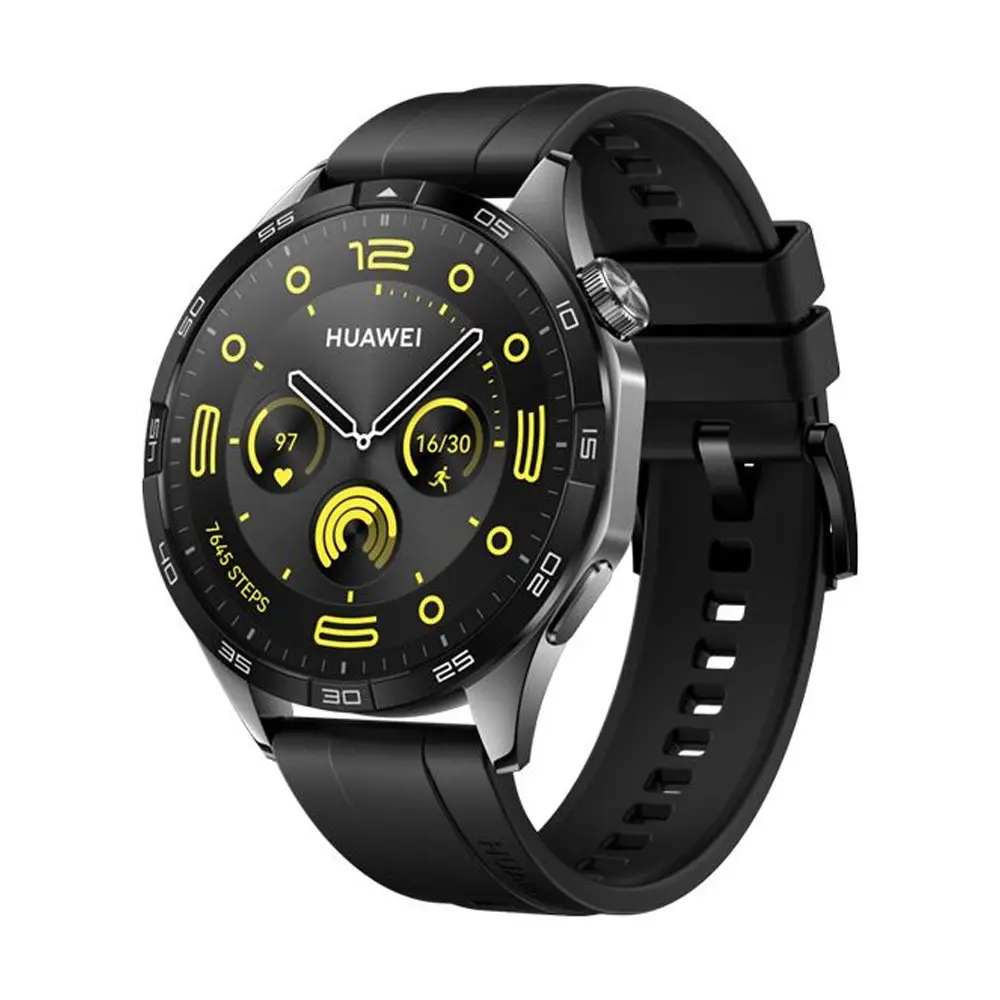 HUAWEI Watch GT 4 46mm 5ATM Water Resistant Smartwatch – Color: Black – View 1
