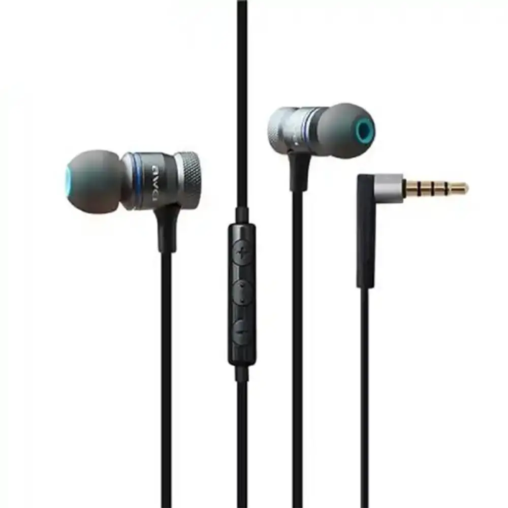 Awei ES-70TY 3.5mm In-Ear Wired Earphone – Color: Blue – View 1