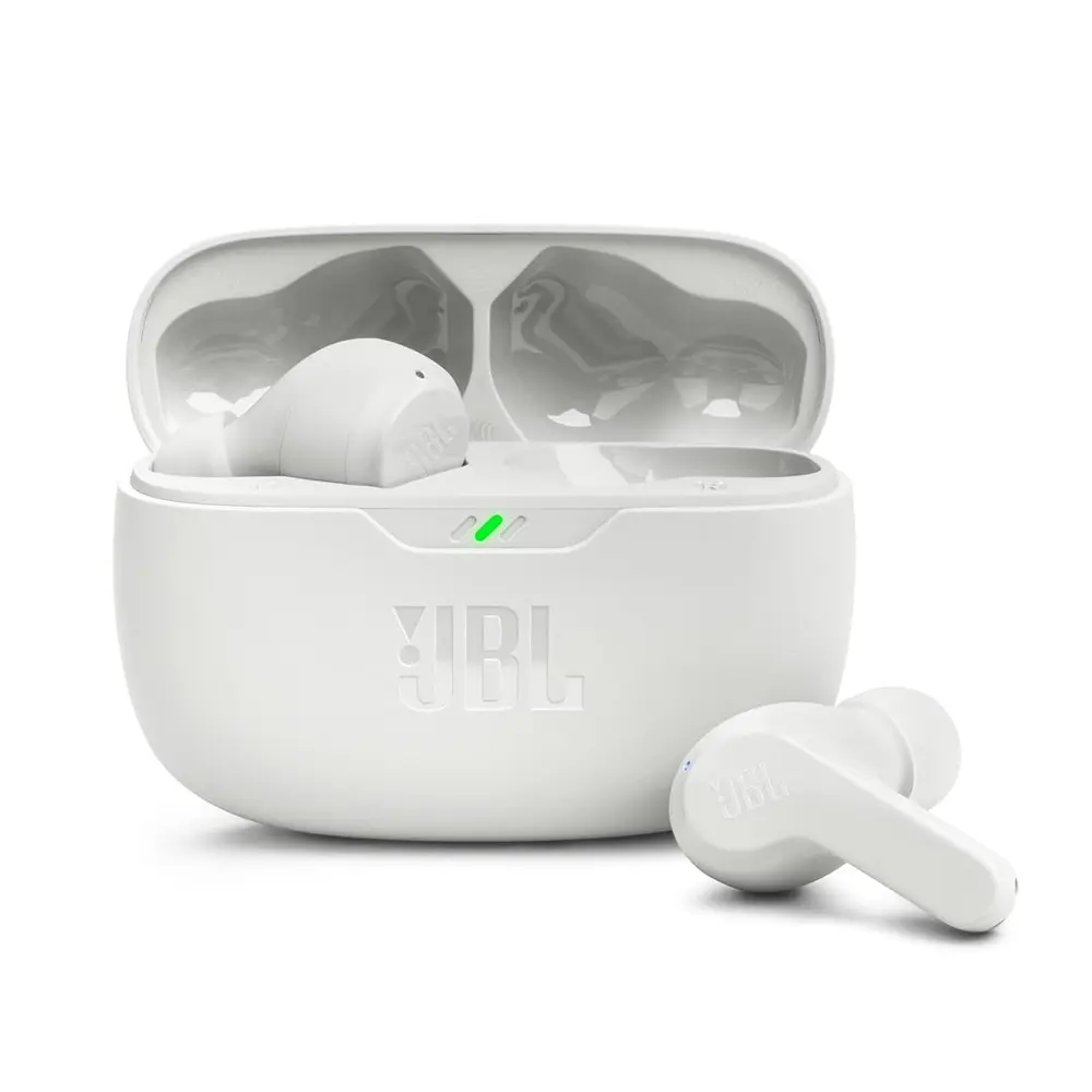 JBL Wave Beam True Wireless Earbuds – Color: White – View 1