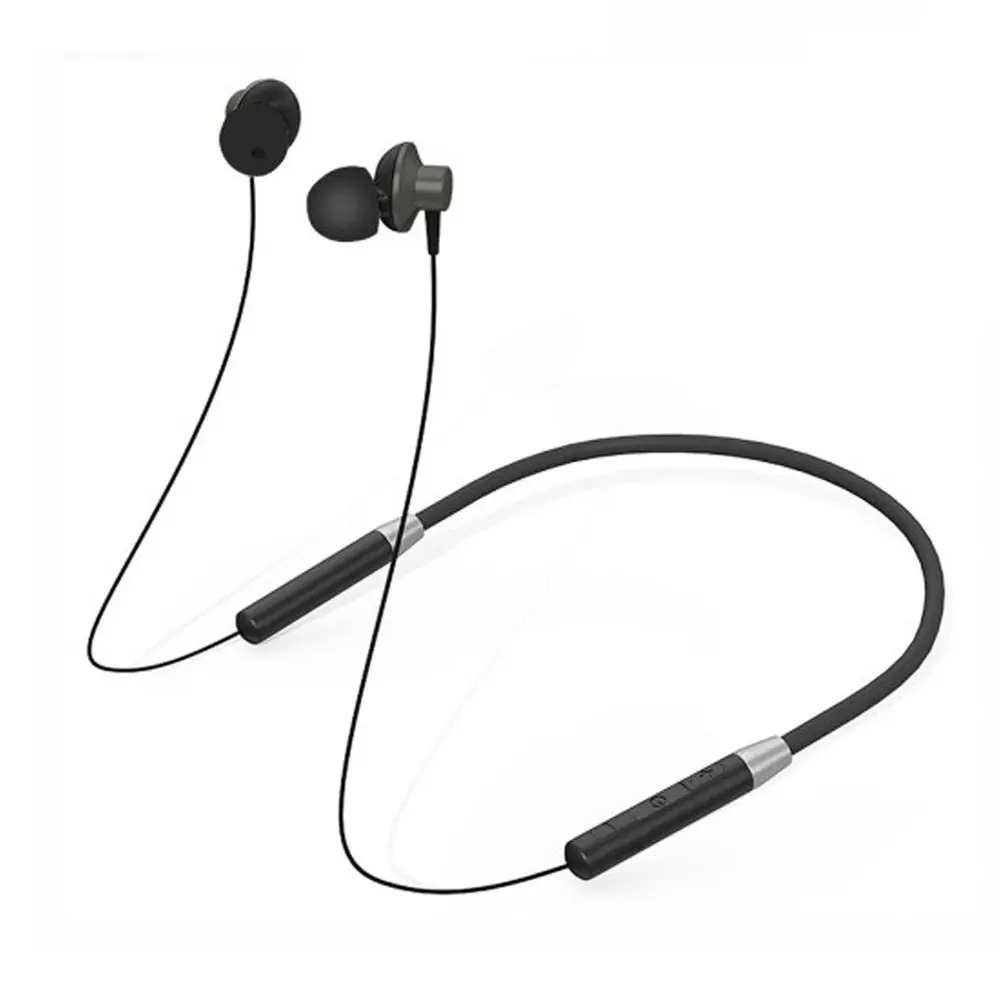 Lenovo HE06 Wireless Neckband Earphone With Mic – Color: Black – View 1