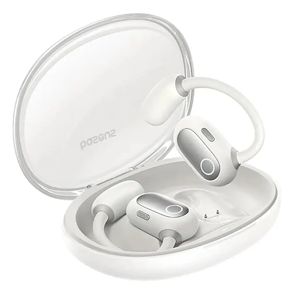 Baseus Eli Sport 1 Open-Ear TWS Earbuds Wireless 5.3 Bluetooth – Color: White – View 1