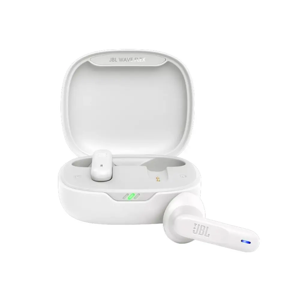JBL Wave Flex In-Ear True Wireless Earbuds – Color: White – View 1