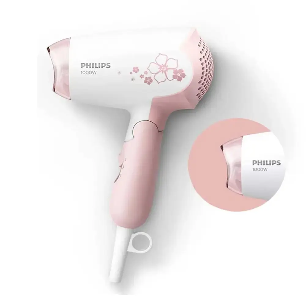 Philips HP8108/00 DryCare Essential Compact For Women's Pink And White Hair Dryer – View 1