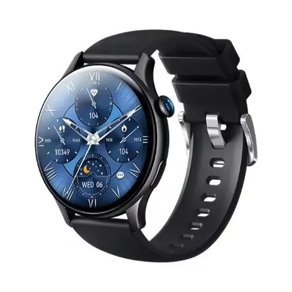 Remax Watch 10 AMOLED Display Bluetooth Calling Smart Watch – Color: Black – View 1