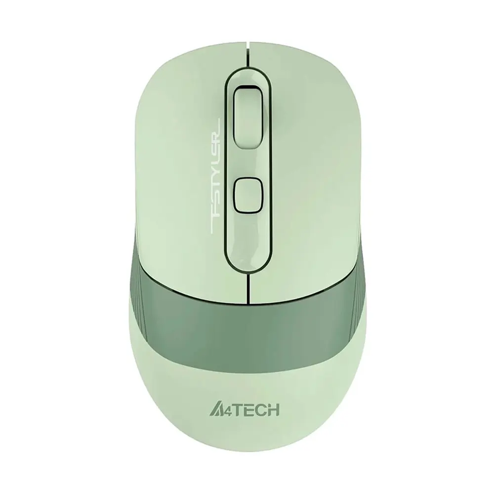 A4TECH FSTYLER FB10CS Silent Multimode Rechargeable Wireless Mouse – Color: Green – View 1