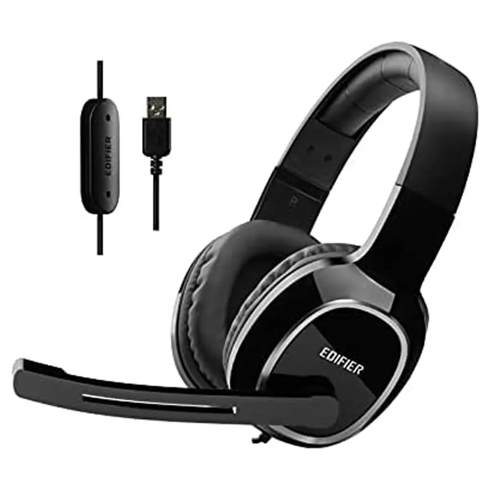 Edifier K815 Wired Black USB Over-Ear Gaming Headphone – View 1