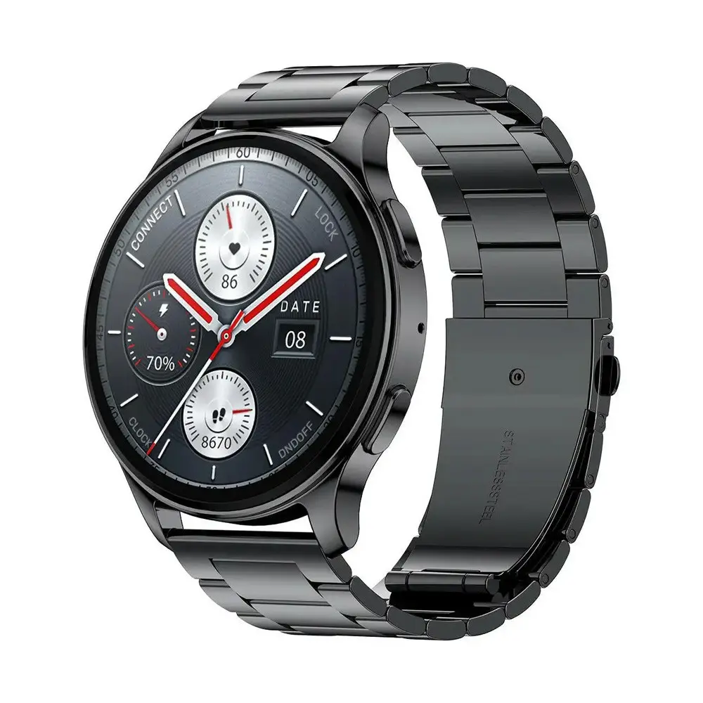 Amazfit Pop 3R Metalic AMOLED Smartwatch – Color: Black – View 1