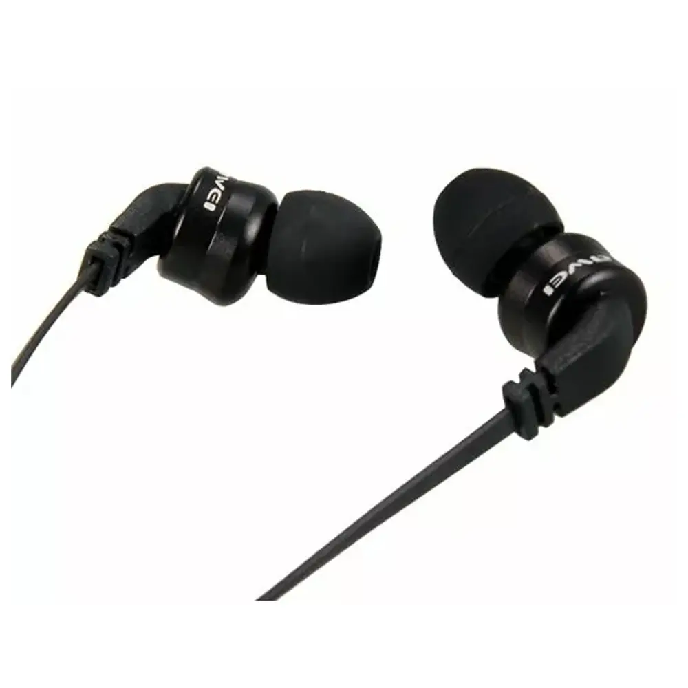 Awei ES-13i 3.5mm Wired Earphone – Color: Black – View 1
