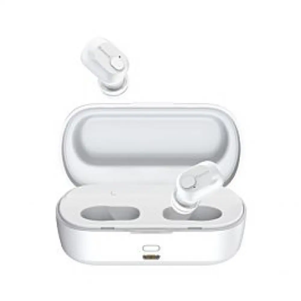 Baseus W01 Encok TWS True Bluetooth Dual Earbuds – Color: White – View 1