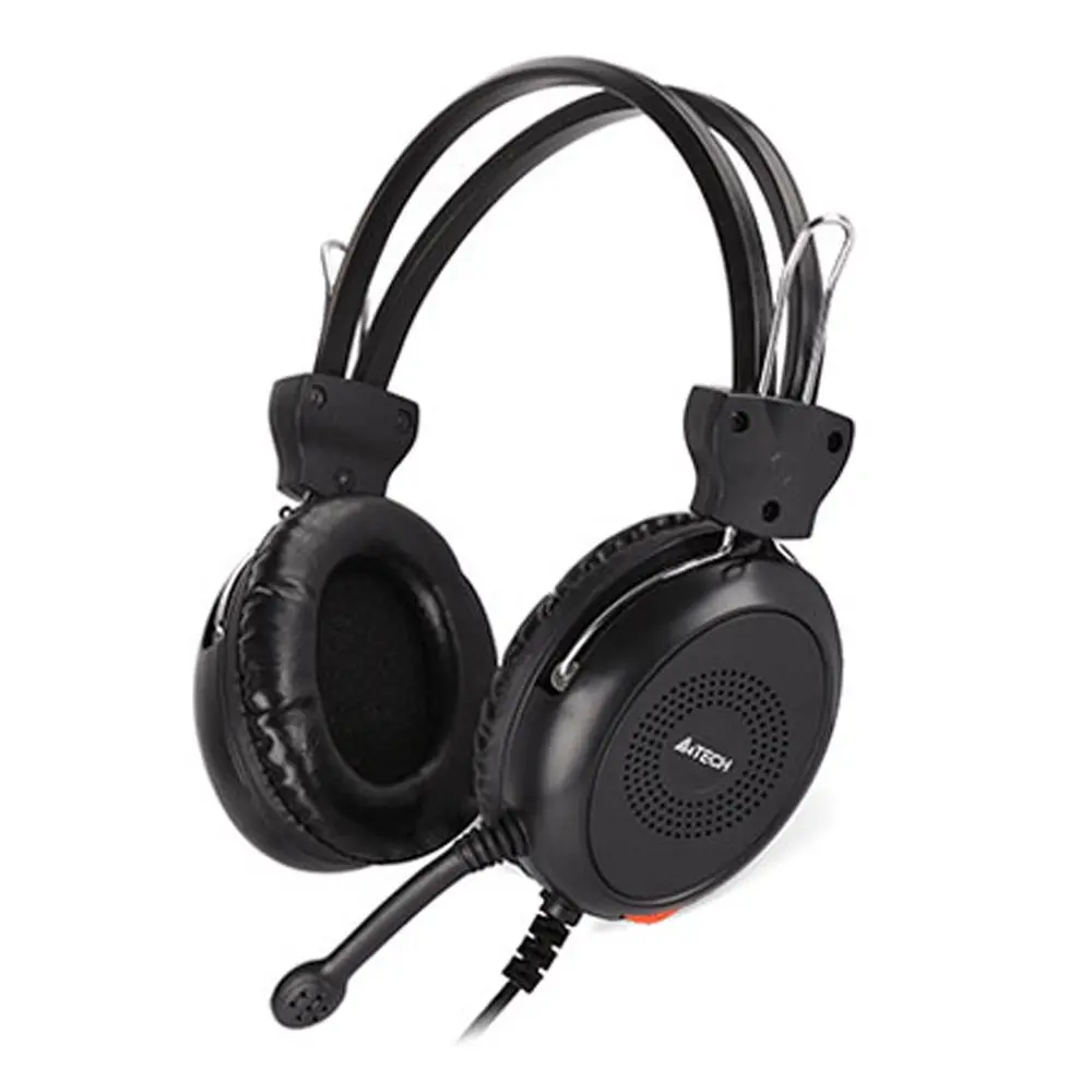 A4TECH HS30 3.5mm Wired Headphone Black – View 1