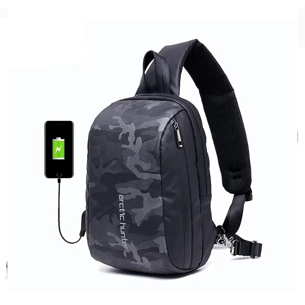 Arctic Hunter XB00081 Anti-Theft Pocket Shoulder Cross body Bag – Color: Green – View 1