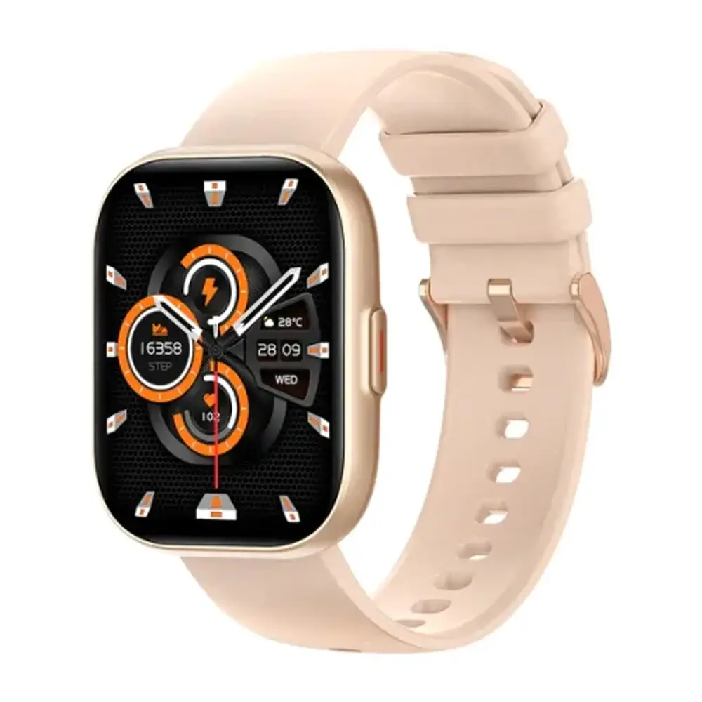 COLMI P68 Bluetooth Calling Smart Watch – Color: Gold – View 1