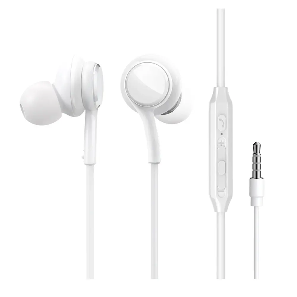Joyroom JR-EW02 Wired Series In-Ear Wired Earbuds – Color: White – View 1