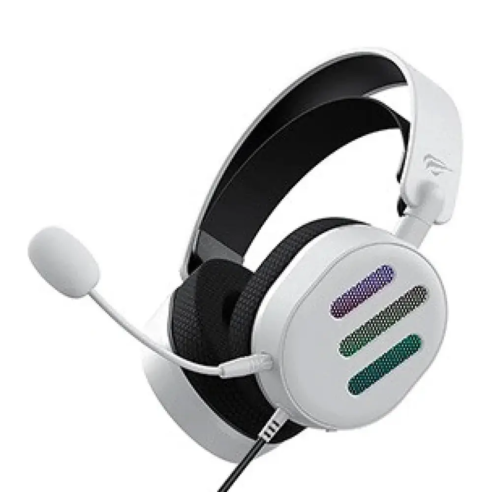 Havit Game Note H2038U USB 7.1 Surround Sound RGB Gaming Headset – Color: White – View 1