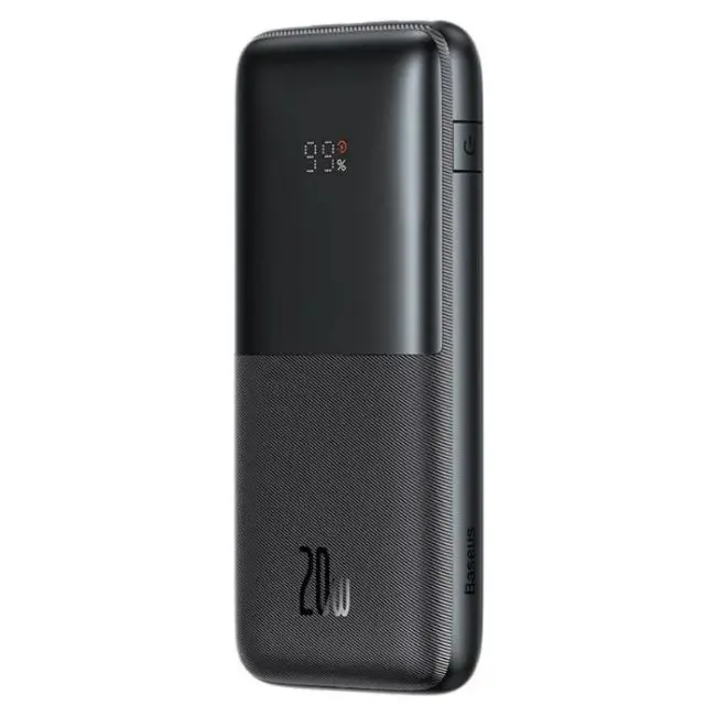 Baseus Bipow Pro Digital Display Fast Charge Power Bank – Color: Black – View 1